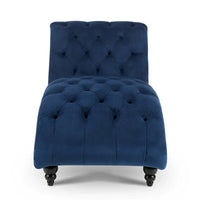 Chaise longue capitonnée - 62.80 x 27.17 x 32.87