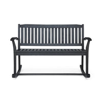 Balancelle de Patio en Bois d'Acacia Amina par Christopher Knight Home