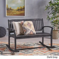 Balancelle de Patio en Bois d'Acacia Amina par Christopher Knight Home