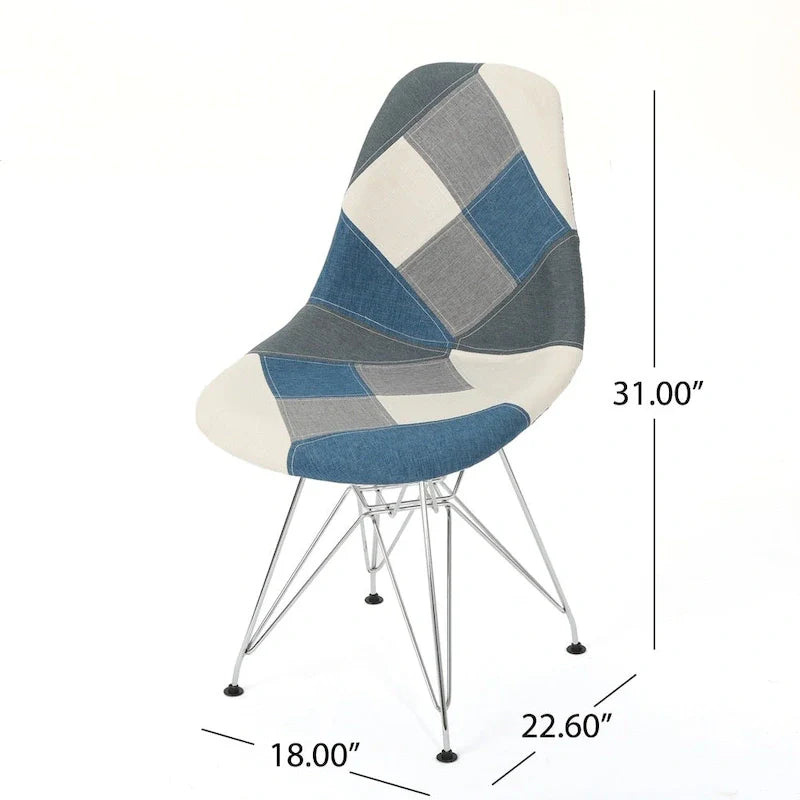 Fauteuil en tissu patchwork Wilmette par Christopher Knight Home (lot de 2) - N/A
