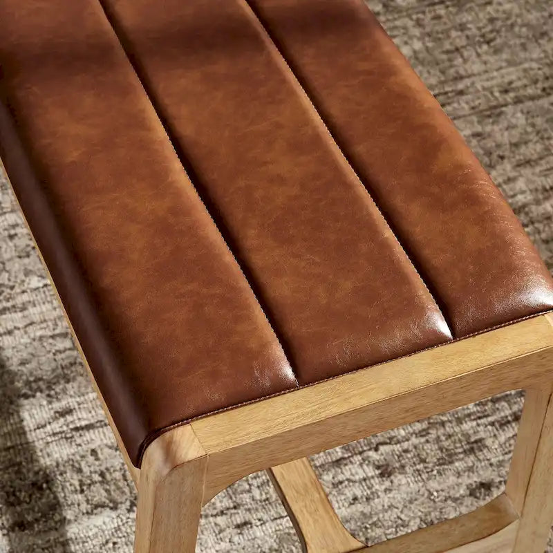 Banc Cesis scandinave moderne finition chêne clair