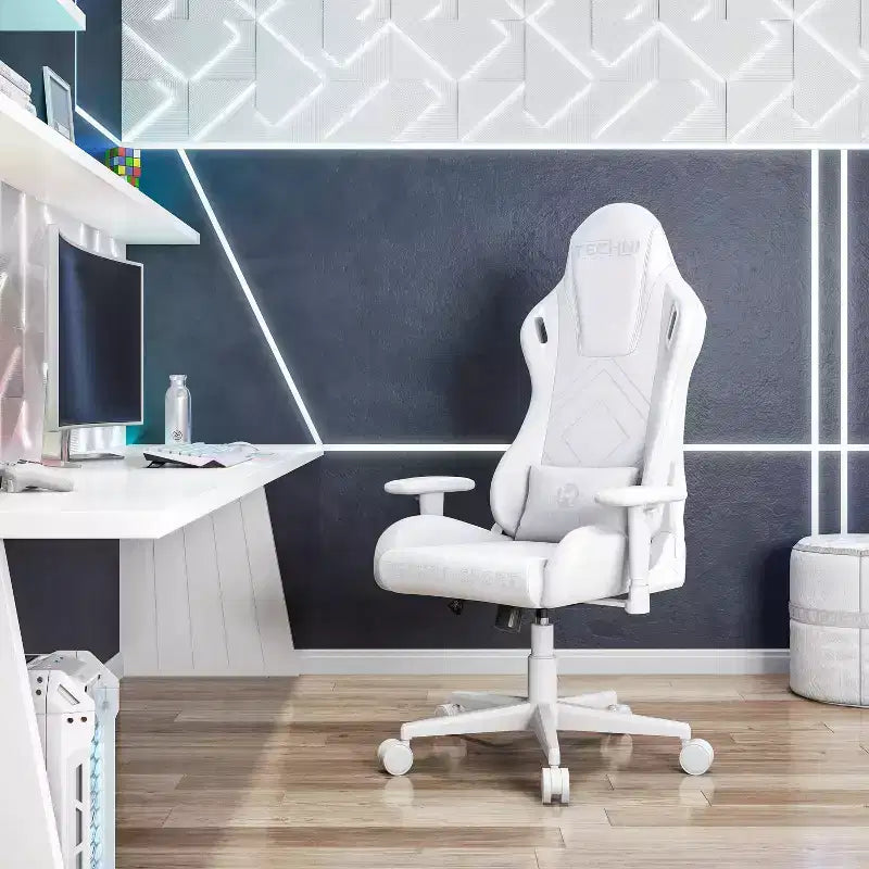 Chaise gaming en velours à mousse à mémoire de forme - Techni Sport
