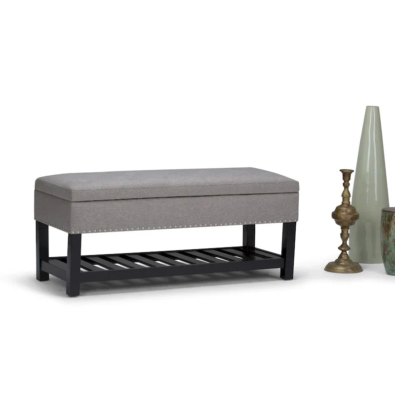 WYNDENHALL Riley banc ottoman rectangulaire 43 pouces de large - 43 W x 17 D x 19 H
