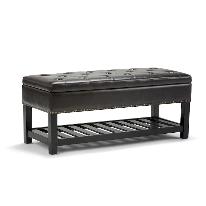 WYNDENHALL Riley banc ottoman rectangulaire 43 pouces de large - 43 W x 17 D x 19 H