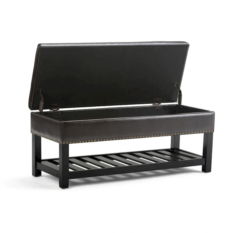 Banc ottoman rectangulaire WYNDENHALL Riley de 43 po de large - 43 L x 17 P x 19 H