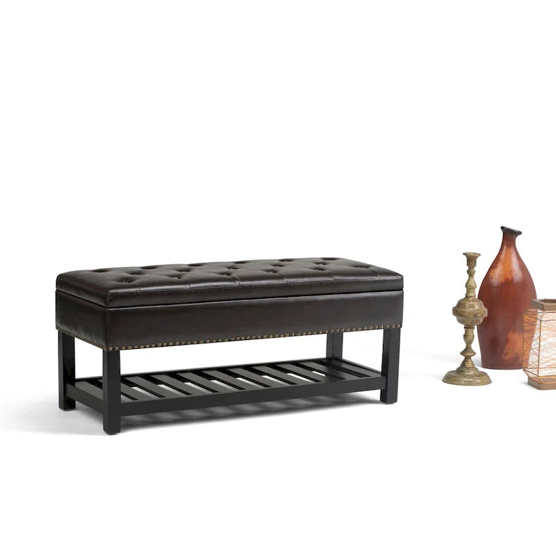 WYNDENHALL Riley banc ottoman rectangulaire 43 pouces de large - 43 W x 17 D x 19 H