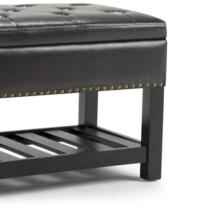 WYNDENHALL Riley banc ottoman rectangulaire 43 pouces de large - 43 W x 17 D x 19 H