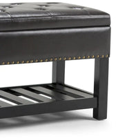 Banc ottoman rectangulaire WYNDENHALL Riley de 43 po de large - 43 L x 17 P x 19 H