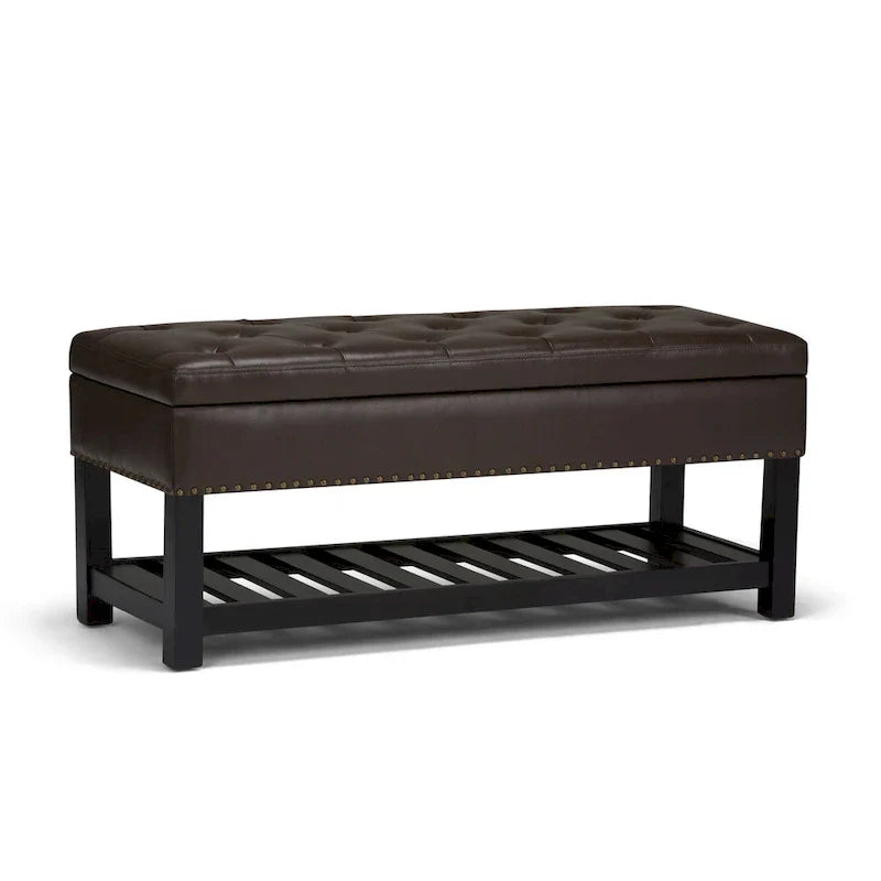 WYNDENHALL Riley banc ottoman rectangulaire 43 pouces de large - 43 W x 17 D x 19 H
