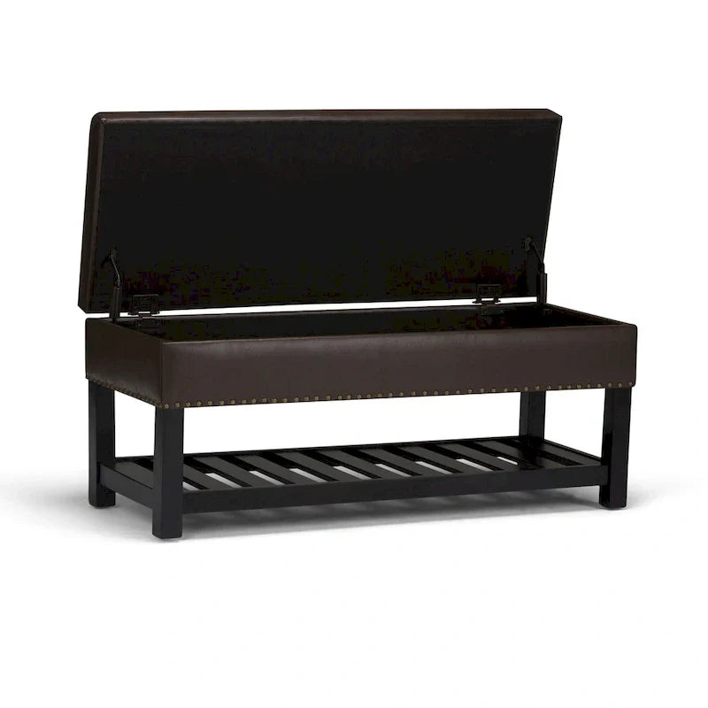 Banc ottoman rectangulaire WYNDENHALL Riley de 43 po de large - 43 L x 17 P x 19 H