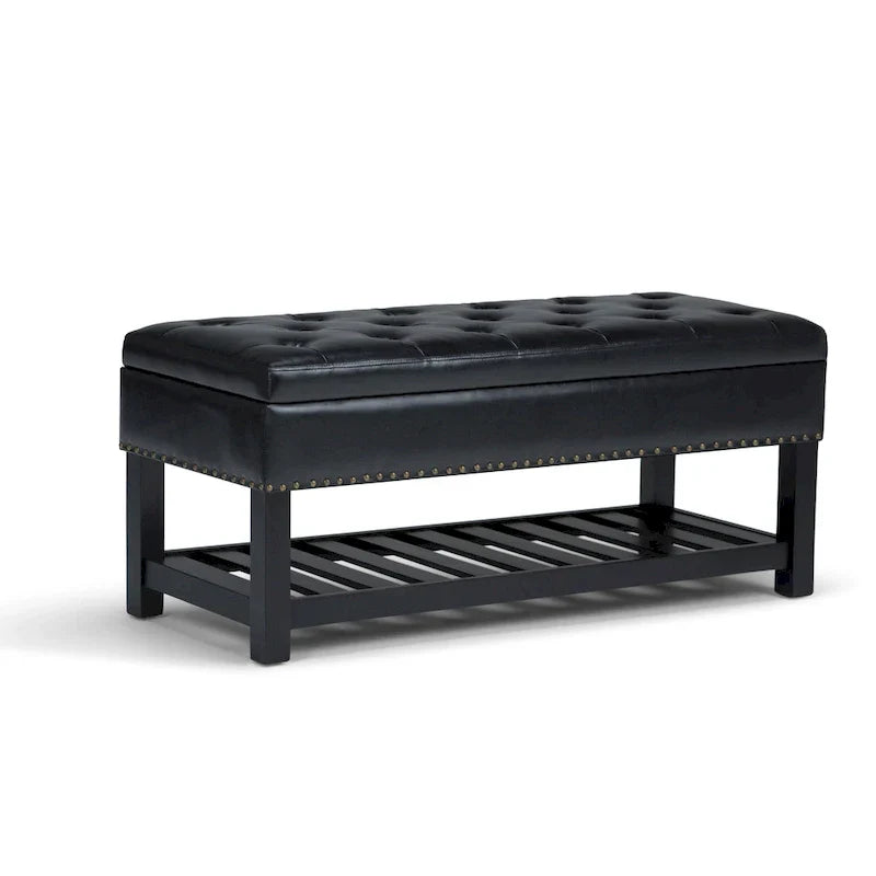 Banc ottoman rectangulaire WYNDENHALL Riley de 43 po de large - 43 L x 17 P x 19 H