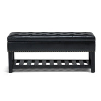 Banc ottoman rectangulaire WYNDENHALL Riley de 43 po de large - 43 L x 17 P x 19 H