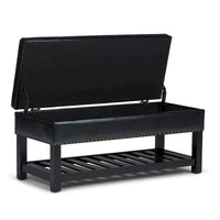 Banc ottoman rectangulaire WYNDENHALL Riley de 43 po de large - 43 L x 17 P x 19 H