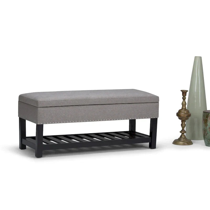 WYNDENHALL Riley banc ottoman rectangulaire 43 pouces de large - 43 W x 17 D x 19 H