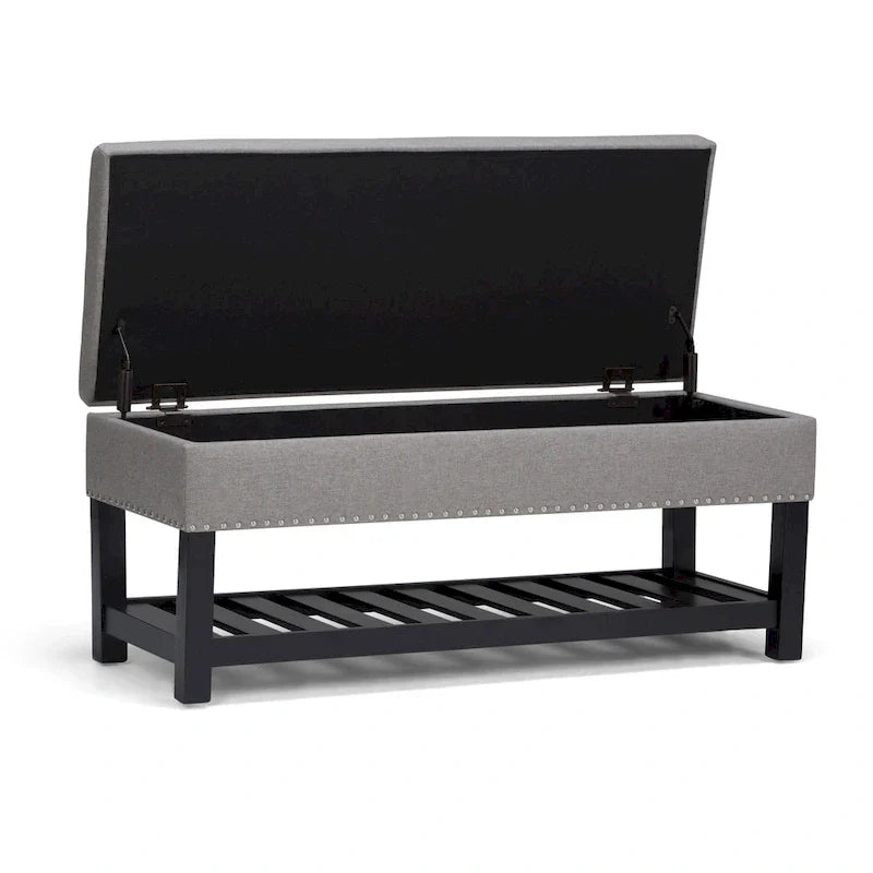 Banc ottoman rectangulaire WYNDENHALL Riley de 43 po de large - 43 L x 17 P x 19 H