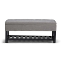 Banc ottoman rectangulaire WYNDENHALL Riley de 43 po de large - 43 L x 17 P x 19 H