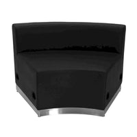 Configuration d'accueil modulable 5 pièces en LeatherSoft avec dossier et assise tendus