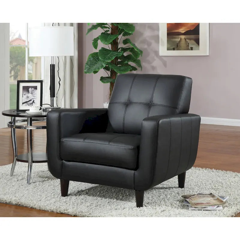 Gavin - Fauteuil noir transitionnel