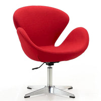 Manhattan Comfort - Fauteuil pivotant réglable chromé (lot de 2)