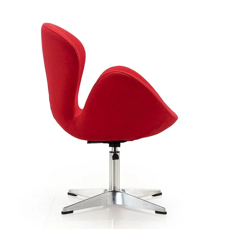 Manhattan Comfort - Fauteuil pivotant réglable chromé (lot de 2)