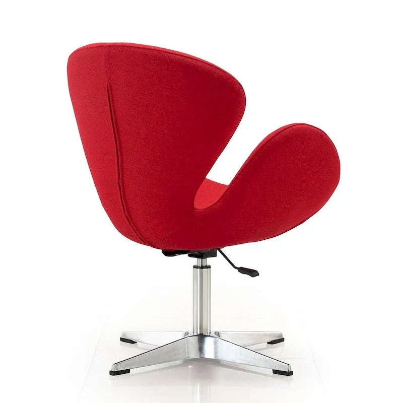 Manhattan Comfort Chaises pivotantes réglables en chrome (lot de 2)