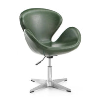 Manhattan Comfort - Fauteuil pivotant réglable chromé (lot de 2)