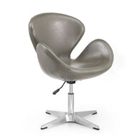 Manhattan Comfort - Fauteuil pivotant réglable chromé (lot de 2)