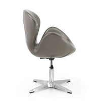 Manhattan Comfort - Fauteuil pivotant réglable chromé (lot de 2)