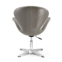 Manhattan Comfort - Fauteuil pivotant réglable chromé (lot de 2)