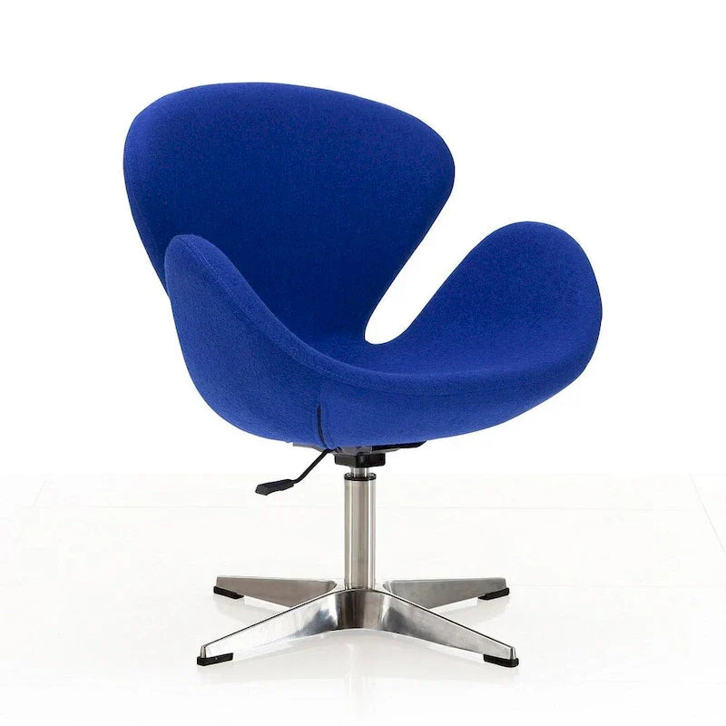 Manhattan Comfort - Fauteuil pivotant réglable chromé (lot de 2)