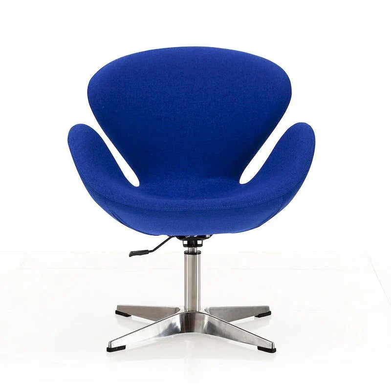 Manhattan Comfort - Fauteuil pivotant réglable chromé (lot de 2)