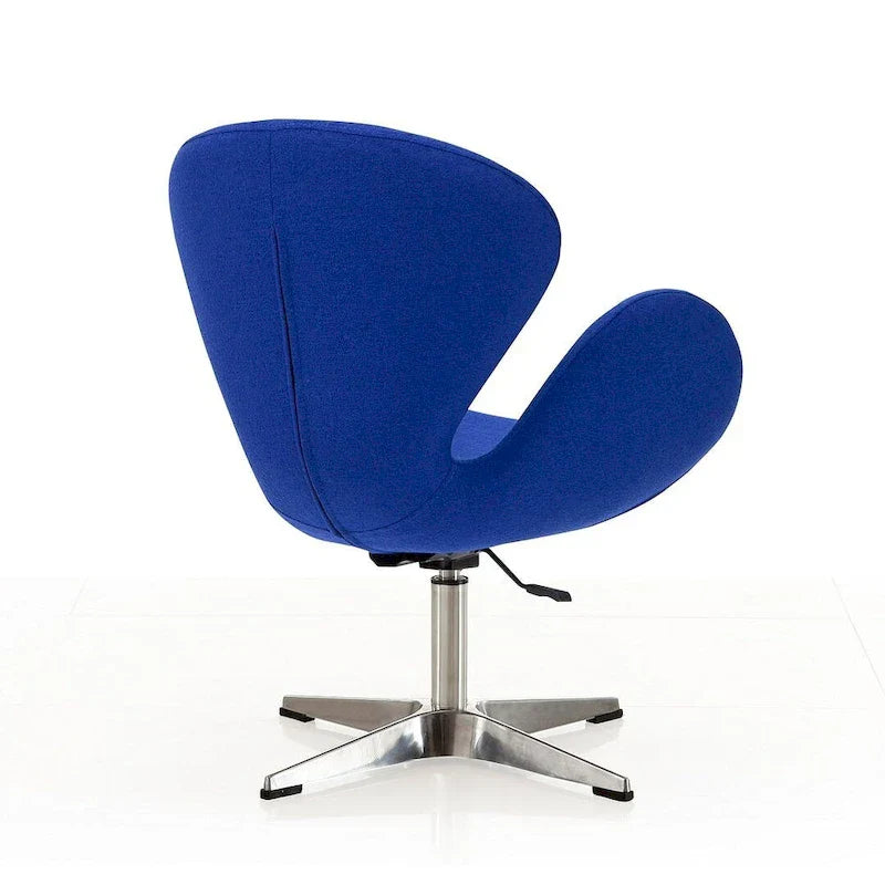 Manhattan Comfort - Fauteuil pivotant réglable chromé (lot de 2)
