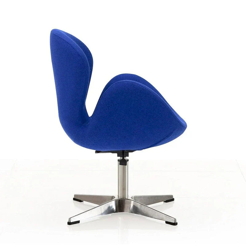 Manhattan Comfort - Fauteuil pivotant réglable chromé (lot de 2)