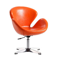 Manhattan Comfort - Fauteuil pivotant réglable chromé (lot de 2)