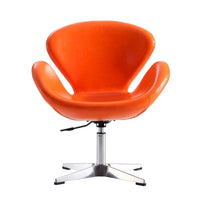 Manhattan Comfort - Fauteuil pivotant réglable chromé (lot de 2)