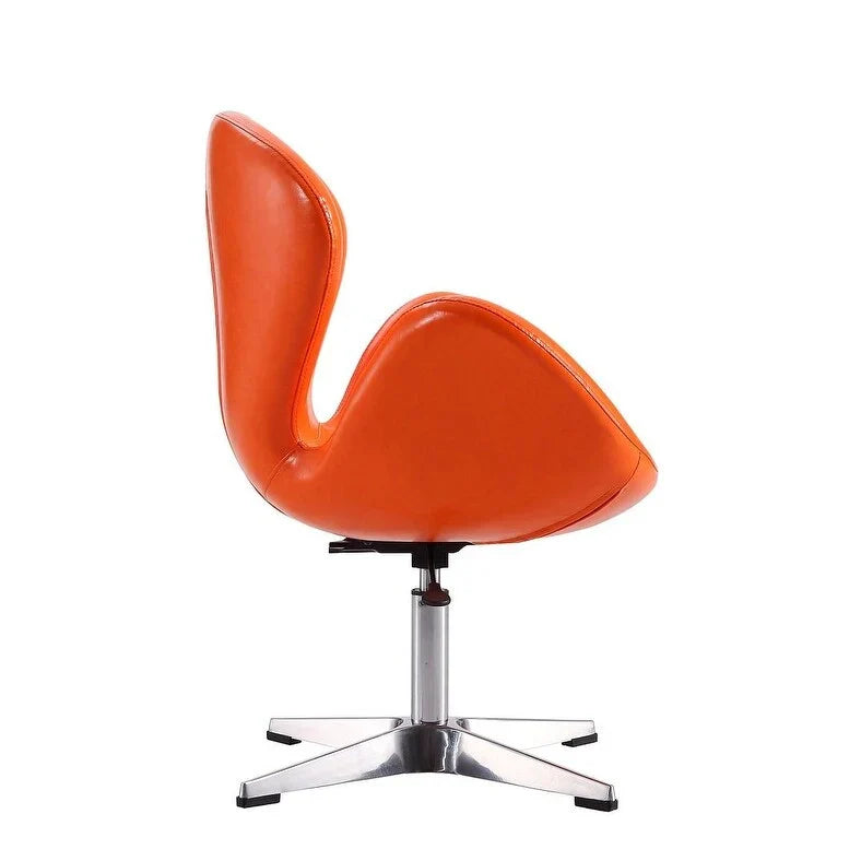 Manhattan Comfort - Fauteuil pivotant réglable chromé (lot de 2)