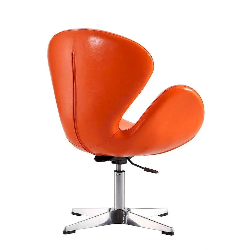 Manhattan Comfort - Fauteuil pivotant réglable chromé (lot de 2)