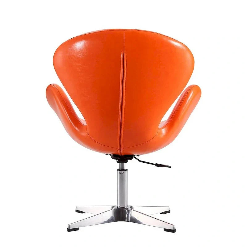 Manhattan Comfort - Fauteuil pivotant réglable chromé (lot de 2)