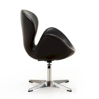 Manhattan Comfort - Fauteuil pivotant réglable chromé (lot de 2)