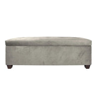Banc de rangement en lin capitonné Sole Secret Obsession