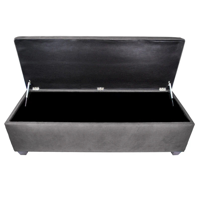 Banc de rangement en lin capitonné Sole Secret Obsession