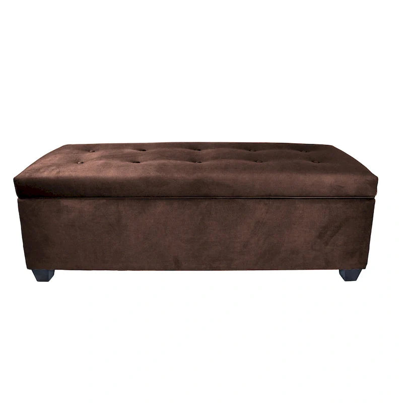 Banc de rangement en lin capitonné Sole Secret Obsession