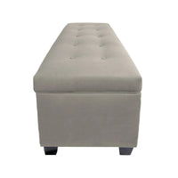 Banc de rangement en lin capitonné Sole Secret Obsession