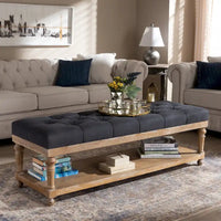The Gray Barn Windy Ridge banc de rangement moderne et rustique