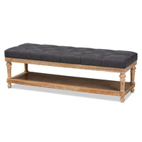 The Gray Barn Windy Ridge banc de rangement moderne et rustique