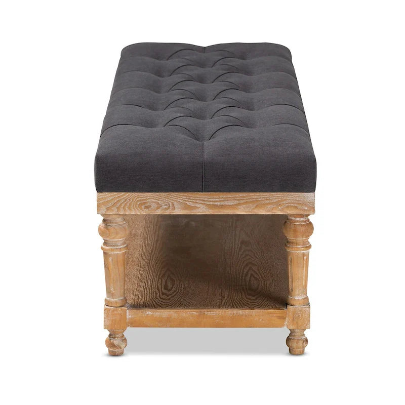 The Gray Barn Windy Ridge banc de rangement moderne et rustique