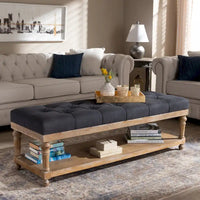 The Gray Barn Windy Ridge banc de rangement moderne et rustique