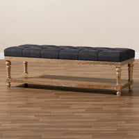 The Gray Barn Windy Ridge banc de rangement moderne et rustique