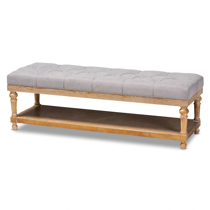 The Gray Barn Windy Ridge banc de rangement moderne et rustique