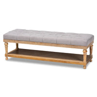 The Gray Barn Windy Ridge banc de rangement moderne et rustique